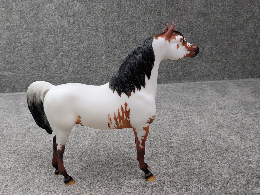 Breyer Proud Arabian Stallion 75th Anniversary Paint Horse Statue